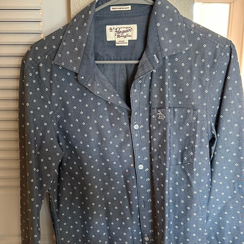 Original penguin slim fit button down shirt